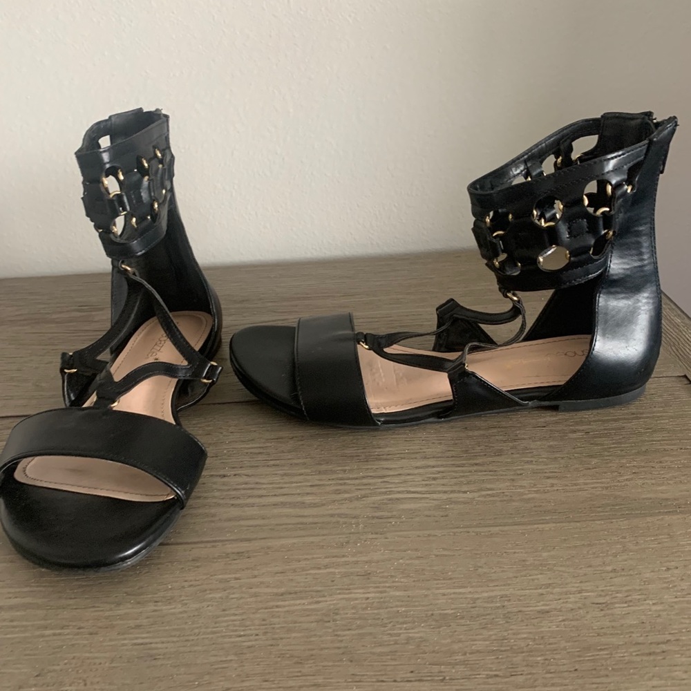 Gladiator cuff gold strappy sexy sandal